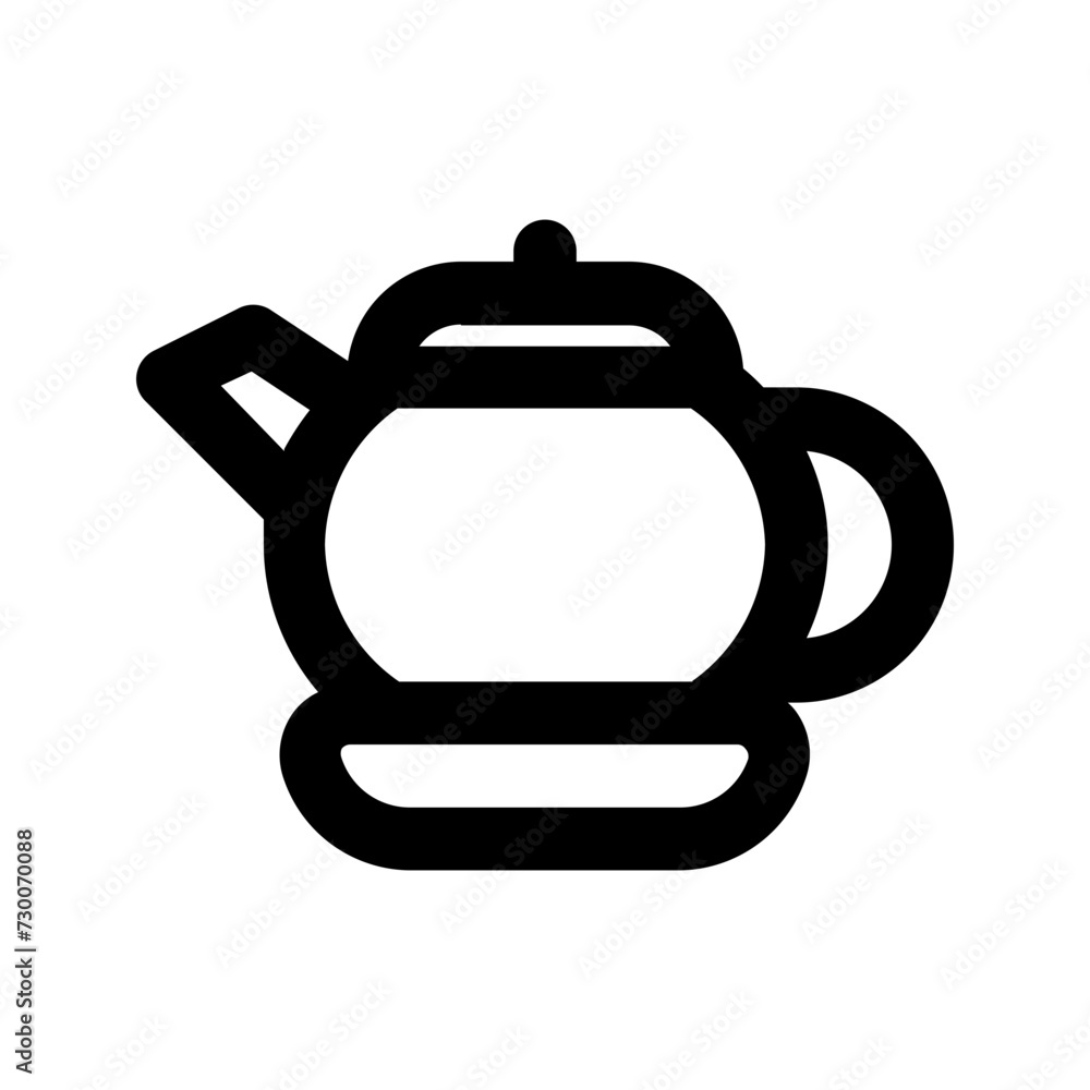 Obraz premium teapot line icon
