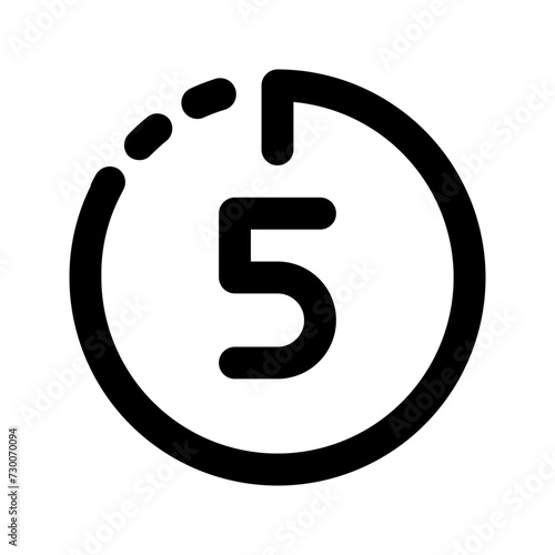 timer line icon