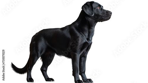 black labrador isolated on white, Labrador Retriever