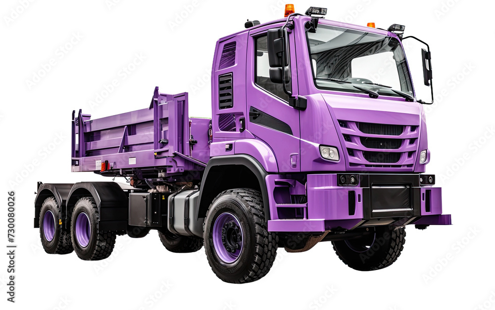 Fototapeta premium Utility loader truck PNG. Loader truck for transport PNG. Goods transporting truck PNG.