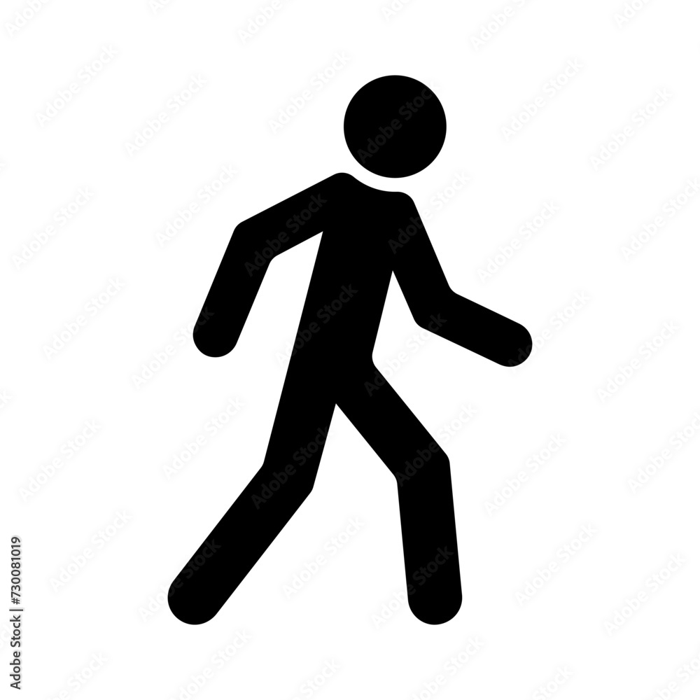 people walking icon sign symbol flat vector