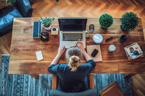 Business Professional Working From Home