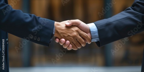 Solidifying A Business Agreement With A Strong Handshake