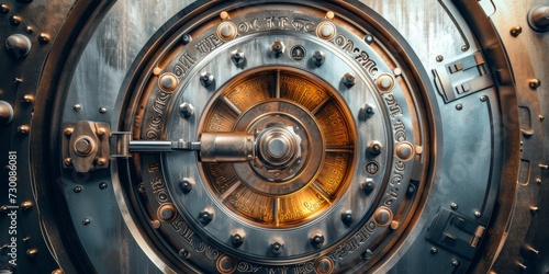 Safe And Vault Representing Financial Security