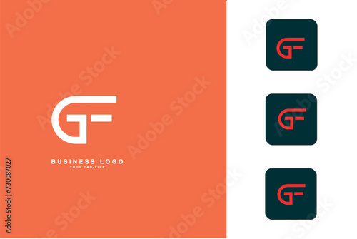 GF, FG, G, F, Abstract Letters Logo Monogram