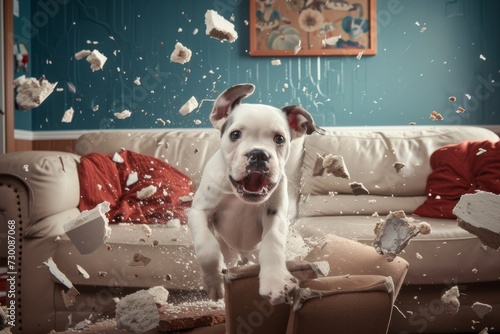 The Livingroom Descends Into Chaos As A Mischief-Making Dog Unleashes Mayhem