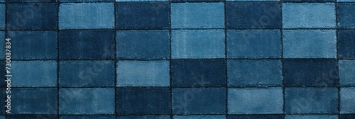 Azure square checkered carpet texture