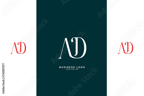 AD, DA, A, D, Abstract Letters Logo Monogram