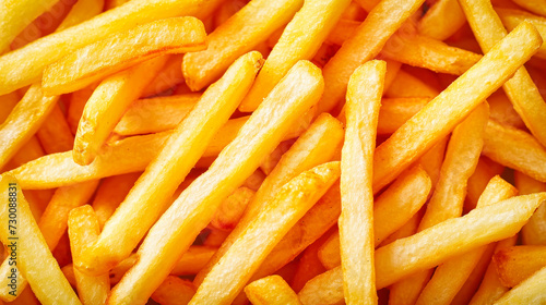 A Pile of French Fries Sitting Neatly Together