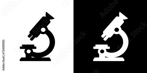 Telescope icon. Micro. Bacteria. Zoom. Tool. Magnifying tool.