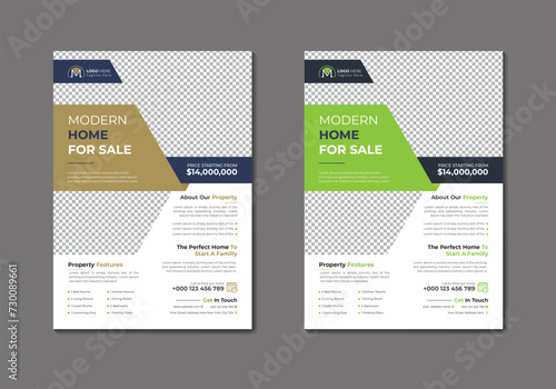 Vector digital marketing agency and corporate business flyer template 