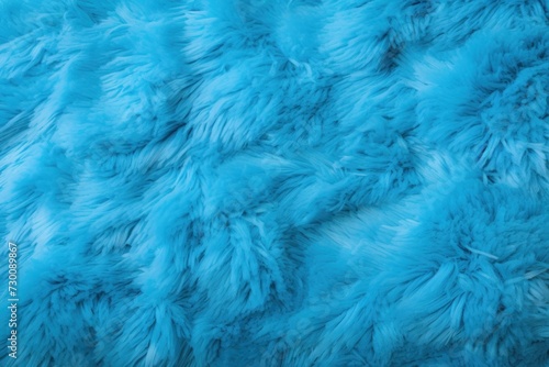 Azure plush carpet