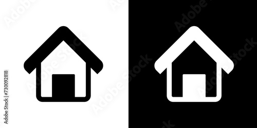 Home icon. Geographical circumstances. Location of the house. Draw lines. Home image.