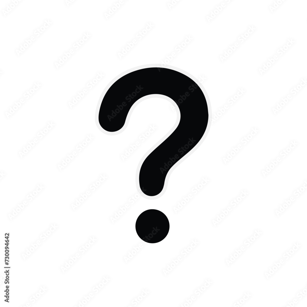 Question mark icon. Question mark simple black style symbol sign for apps and website, vector illustration. Question mark icon. Question mark simple black style symbol sign for apps and website, vector illustration.