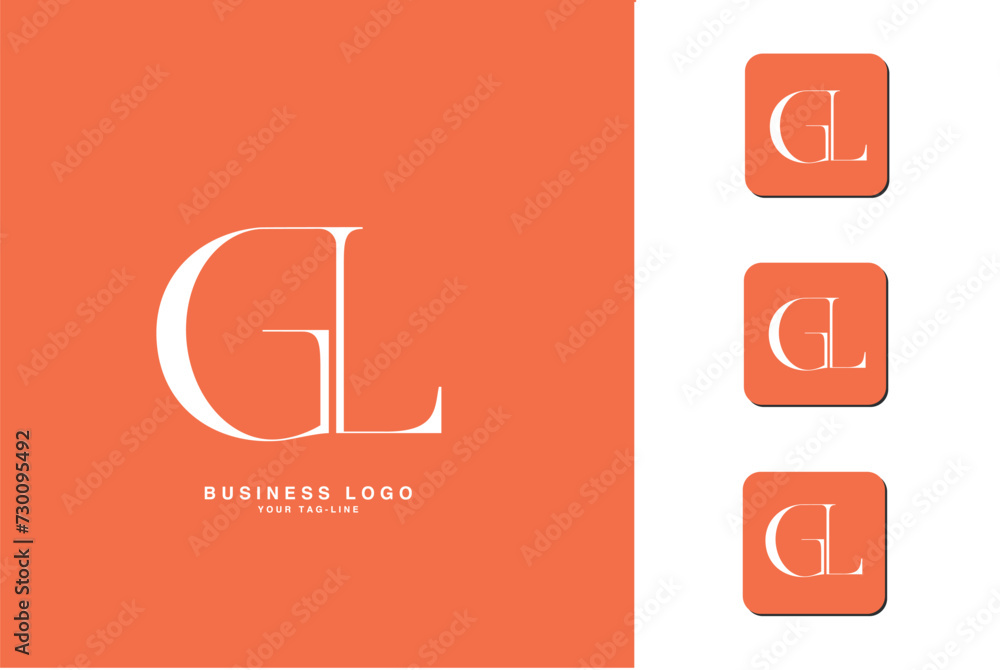 Fototapeta premium GL, LG, G, L, Abstract Letters Logo Monogram