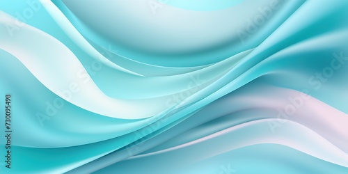 cyan gradient soft pastel silk wavy elegant luxury flat lay pattern vector illustration