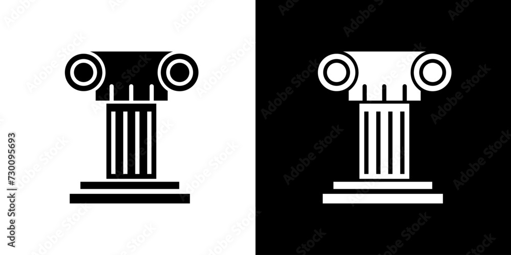 Ornament icon. Historical building. Art. Pole icon. Ornament icon. Historical building. Art. Pole icon.