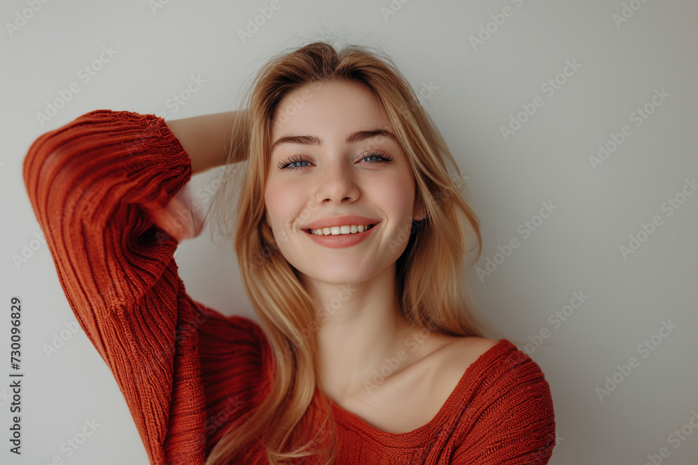 Fototapeta premium Portrait of beautiful young woman for model agency