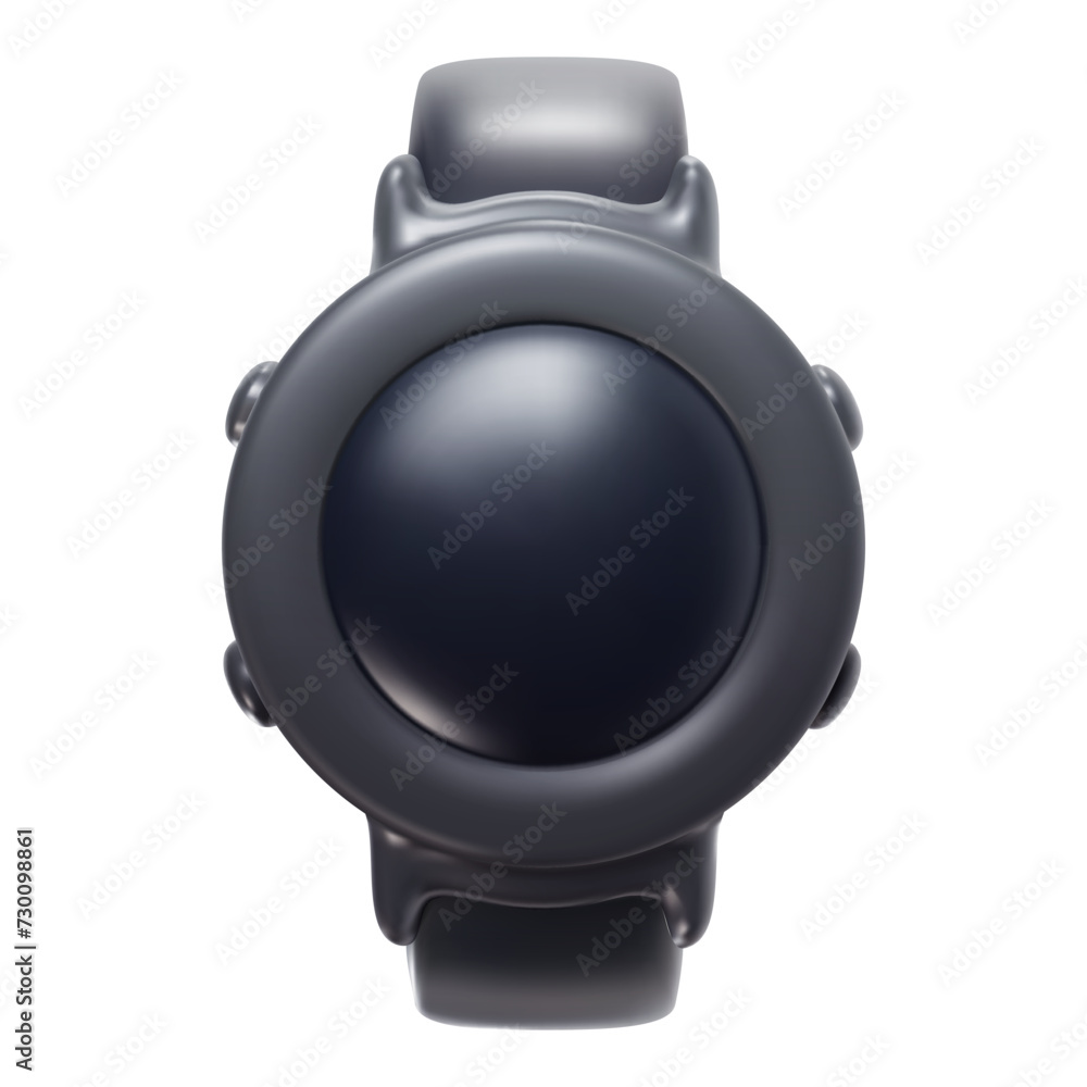 Bright sport smart watch in bright cartoon 3d style. Cute modern minimal vector illustration. Bright sport smart watch in bright cartoon 3d style. Cute modern minimal vector illustration.