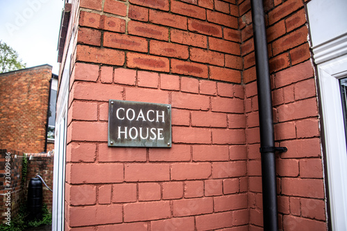 The Elegant Coach House Entrance Amidst Red Bricks