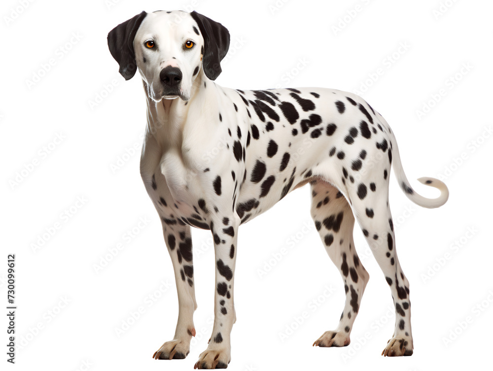 Spotty Dalmatian, isolated on a transparent or white background