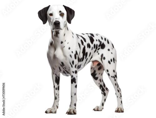 Spotty Dalmatian  isolated on a transparent or white background