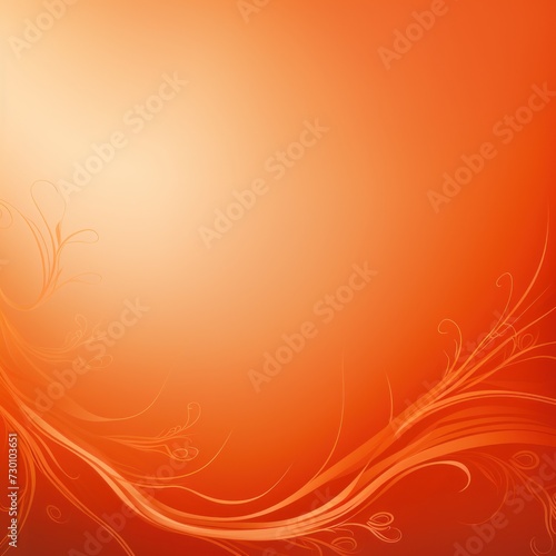 darkorange soft pastel gradient modern background with a thin barely noticeable floral ornament 