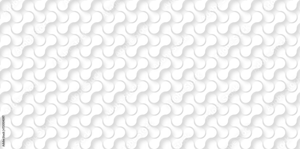 Naklejka premium white paper texture and metaball gradient vector tile gray structure mosaic wallpaper. metal ornament simple square backdrop pattern design.