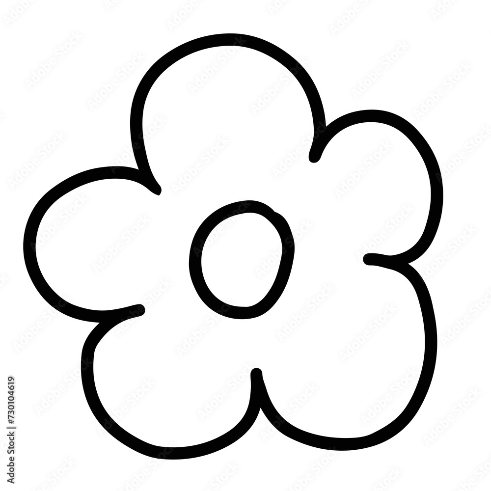 Hand drawn flower outline for colouring book, floral stickers, black and white, logo, icon, clip arts, tattoo, decorations, shirt print, card, social media, ads, summer, spring, picnic, garden Hand drawn flower outline for colouring book, floral stickers, black and white, logo, icon, clip arts, tattoo, decorations, shirt print, card, social media, ads, summer, spring, picnic, garden