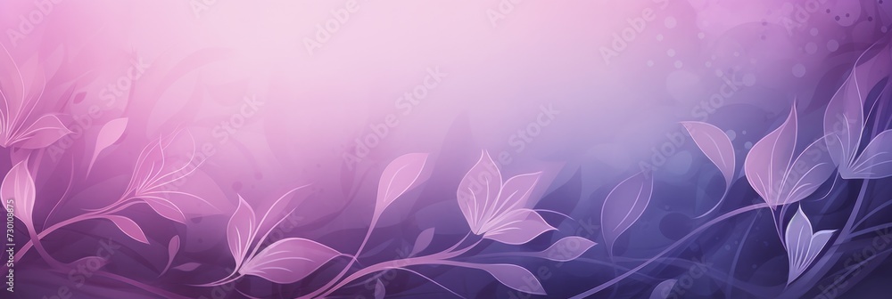 darkorchid soft pastel gradient modern background with a thin barely noticeable floral ornament