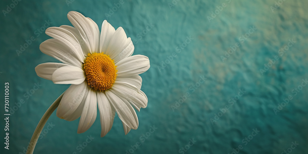 close-up yellow-white chamomile. arrival of spring, flora and botany close-up yellow-white chamomile. arrival of spring, flora and botany