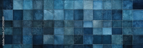Blue square checkered carpet texture
