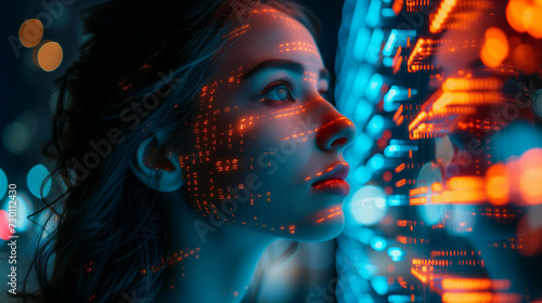 Female Face and Technology: Navigating AI Manipulation