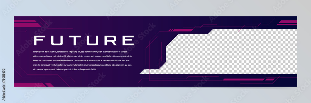 Modern abstract technology linkedin banner template Modern abstract technology linkedin banner template