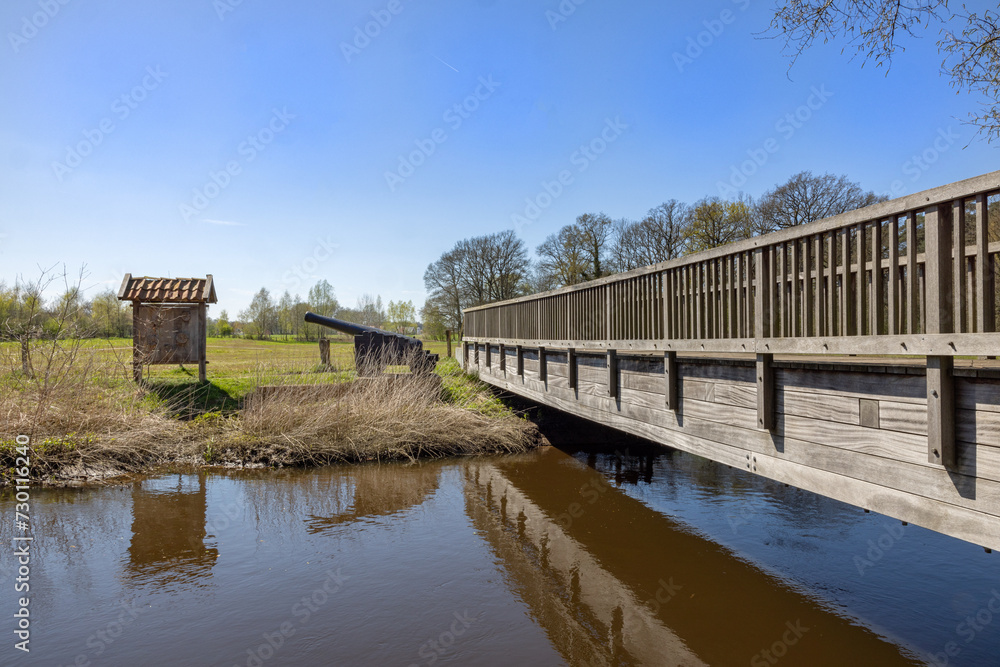 wooden bridge over water