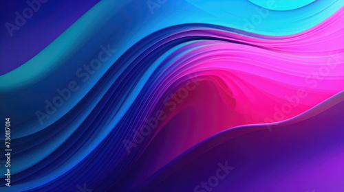 Abstract background with smooth wavy lines in blue and purple colors.