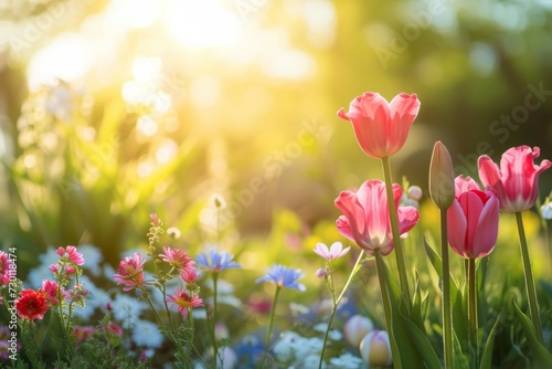 abstract sunny beautiful Spring background 