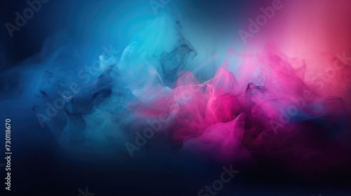 Colorful smoke on a dark background. Abstract background for design.