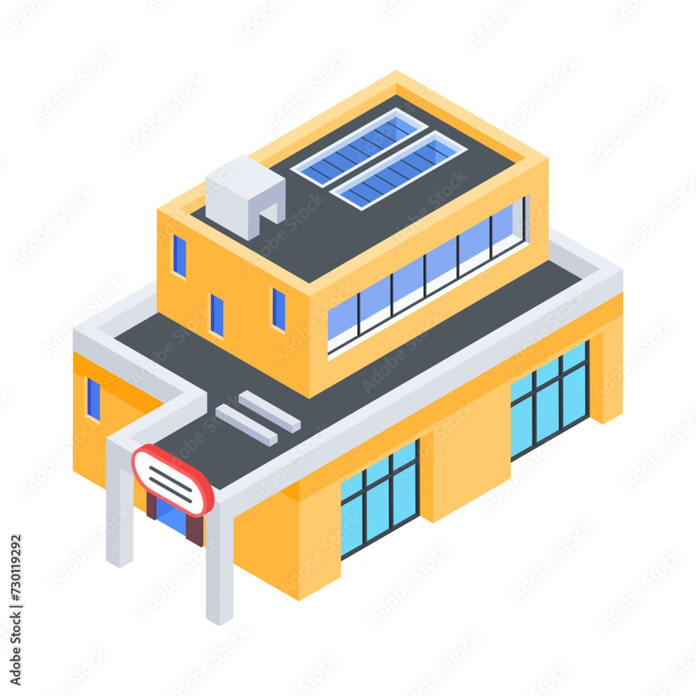 Urban Architectures Isometric Icon Urban Architectures Isometric Icon