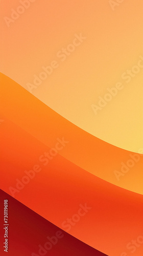 Abstract orange background with smooth lines. .