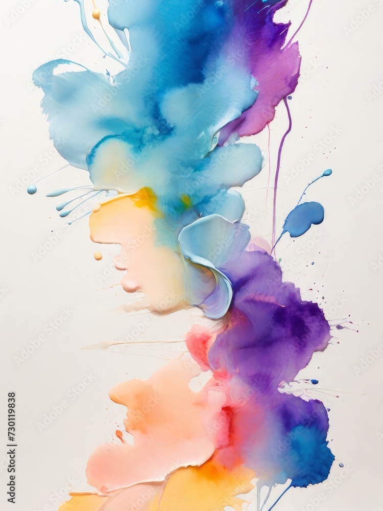 Fototapeta premium Light of Abstraction: Watercolor Poster