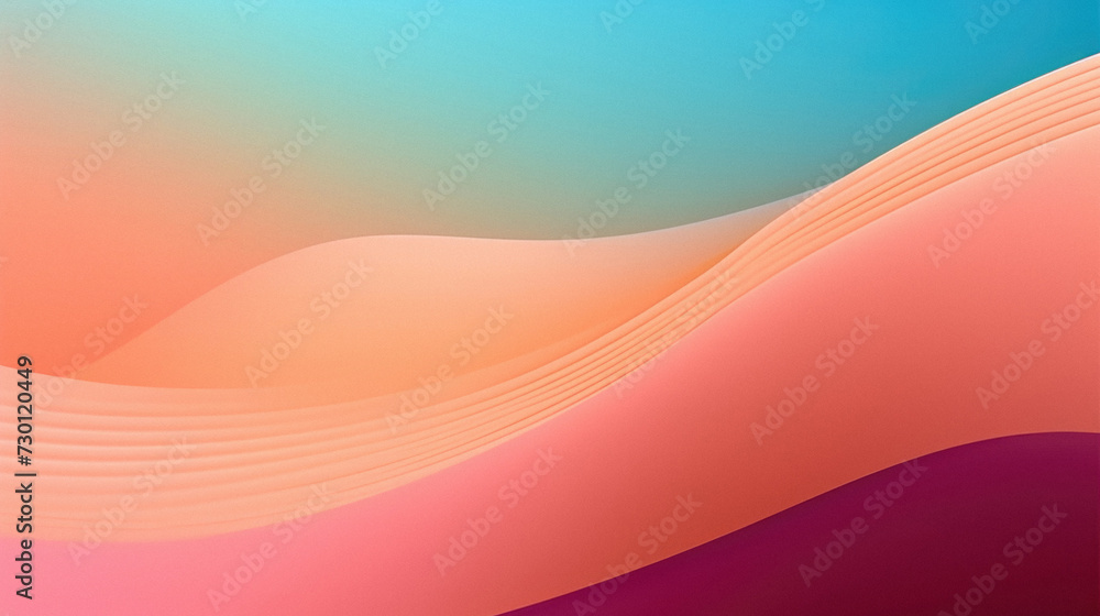 Abstract background with smooth lines in pink, blue and orange colors. Abstract background with smooth lines in pink, blue and orange colors.