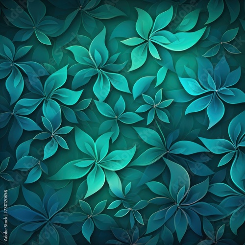 darkturquoise soft pastel gradient modern background with a thin barely noticeable floral