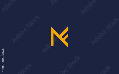 letters mf or fm logo icon design vector design template inspiration photo