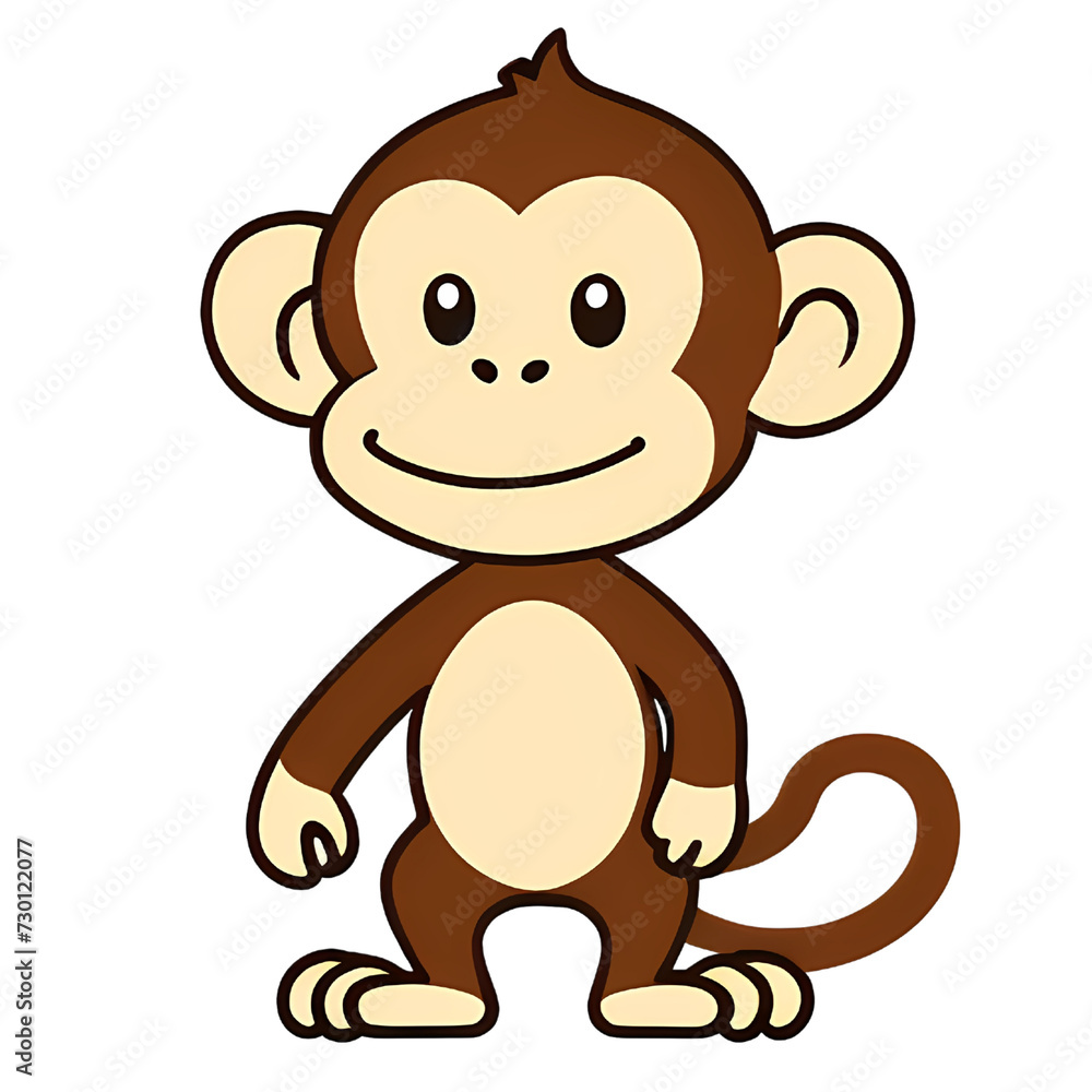 Cute Animals Art of Monkey Cute Animals Art of Monkey