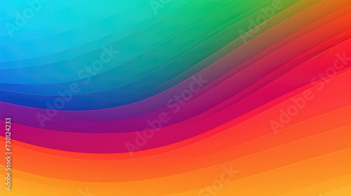 Abstract colorful background with smooth lines in rainbow colors.