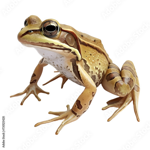 3D Rendering of a Frog on Transparent Background - Ai Generated
