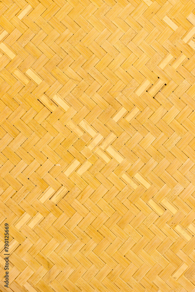 Bamboo texture. Bamboo basketry pattern close up. Thai-style Pattern of woven seagrass basket, close up woven bamboo pattern
Bamboo texture. Bamboo basketry pattern close up. Thai-style Pattern of woven seagrass basket, close up woven bamboo pattern