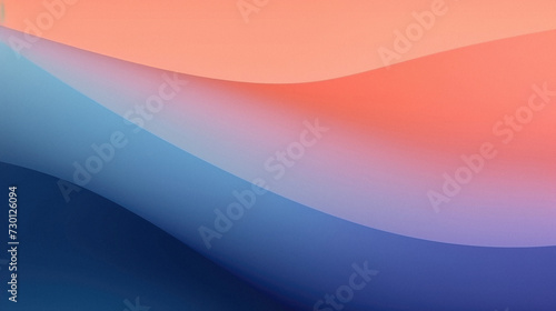 Abstract background with blue and orange gradients and curved lines.