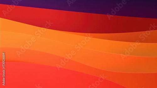 Abstract orange and purple background with curved lines.